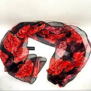 Sheer Rose Scarf